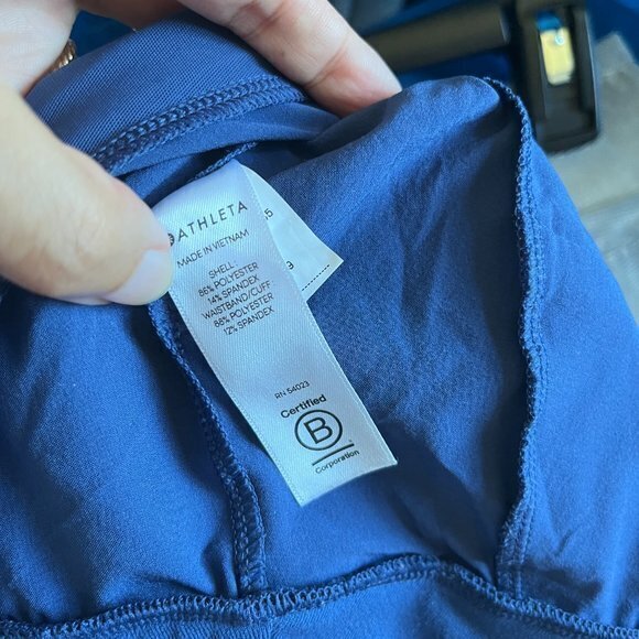 Athleta Soho Jogger Pants Blue Stretch Pull On Athleisure Women's Plus Size 16 - Picture 9 of 10